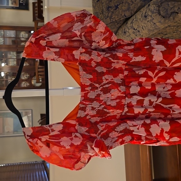 Torrid Red Floral Midi Dress - Picture 10 of 16